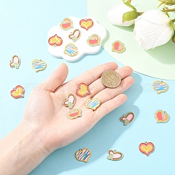 20Pcs 4 Styles Alloy Enamel Pendants&nbsp;ENAM-YW0006-82
