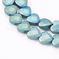 Electroplate Non-magnetic Synthetic Hematite Beads Strands&nbsp;G-P367-I-02