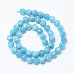 Natural Blue Quartz Beads Strands&nbsp;G-R345-8mm-29-1