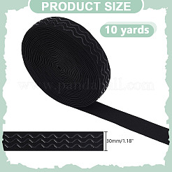 10 Yards Flat Polyester & Spandex Non-Slip Elastic Cord&nbsp;OCOR-HY0001-45