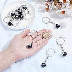 10Pcs Platinum Alloy Resin Keychains&nbsp;KEYC-BM0001-19