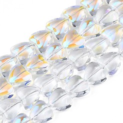 Electroplate Glass Beads Strands&nbsp;EGLA-S188-13-B04