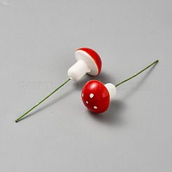 Resin Artificial Mushroom for Garden Ornament Flower Pots Bonsai Micro Landscape Decoration&nbsp;AJEW-WH0567-54B