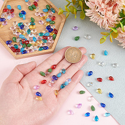 140Pcs 10 Styles Imitation Jade & Transparent Glass Pendants&nbsp;GLAA-GO0001-04
