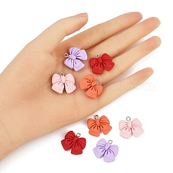 8Pcs 4 Colors Resin Pendants&nbsp;RESI-FP0001-46