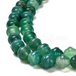 Natural Green Onyx Agate(Dyed & Heated) Beads Strands&nbsp;G-G203-02C