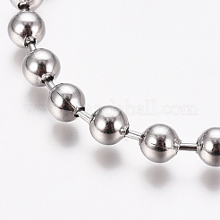 Tarnish Resistant 304 Stainless Steel Ball Chain Bracelets&nbsp;BJEW-G628-09P