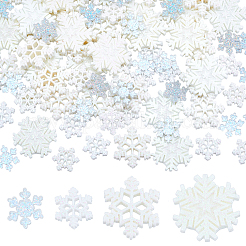 100Pcs 4 Styles Christmas Opaque & Transparent Resin Cabochons&nbsp;RESI-NB0002-15