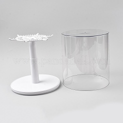 Rotatable ABS & PET Action Figures Display Cases&nbsp;ODIS-WH0086-219B