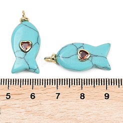 Synthetic Turquoise Pendants&nbsp;X-G-Z134-06G-03