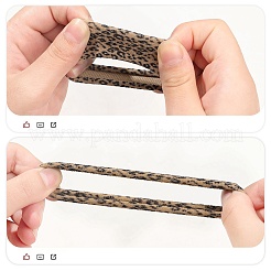 15Pcs Cloth Leopard Print Hair Ties&nbsp;PW-WG3BEA1-01