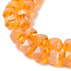 Electroplate Transparent Glass Beads Strands&nbsp;EGLA-I018-AB01