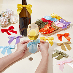 80Pcs 8 Styles Polyester Bowknot for Gift Box Packing Decorations&nbsp;DIY-ME0001-78