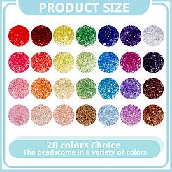 3640Pcs 28 Colors Transparent Acrylic Beads&nbsp;OACR-PH0004-62