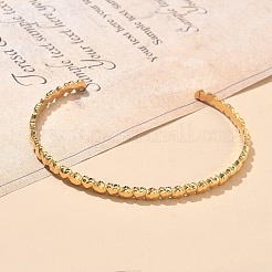 304 Stainless Steel Cuff Bangles for Women&nbsp;AJEW-P127-15G