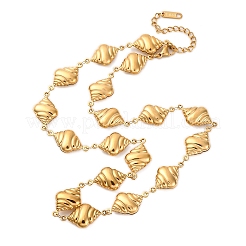 304 Stainless Steel Conch Shell Shape Link Chain Necklaces for Women&nbsp;NJEW-Z080-03G