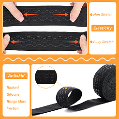8 Yards Polyester Non Slip Knitted Elastic Cord&nbsp;SRIB-BC0001-25