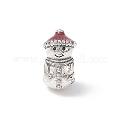 Christmas Theme Alloy Enamel European Beads&nbsp;MPDL-Q213-10AS