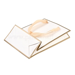 Rectangle Paper Bags with Ribbon Handles&nbsp;CARB-L011-01B-01