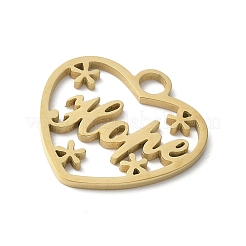 304 Stainless Steel Pendants&nbsp;STAS-E501-08G
