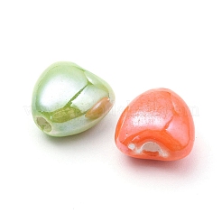 25Pcs 5 Colors Glazed Porcelain Beads&nbsp;PORC-YW0001-02
