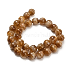 Heated Natural Citrine Beads Strands&nbsp;G-L642-B17-12mm