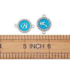 26 Letters Alloy Enamel Links Connectors&nbsp;ENAM-TA0002-19B
