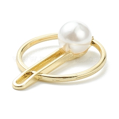 Alloy Pendants with Acrylic Pearl Beads&nbsp;PALLOY-E580-15LG