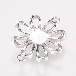 Brass Flower Links Connectors&nbsp;LS-KK-K208-04-01C