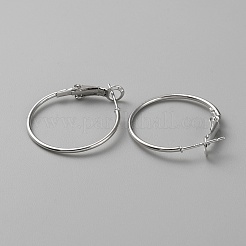 Brass Hoop Earring Findings&nbsp;FIND-WH0110-742A-P