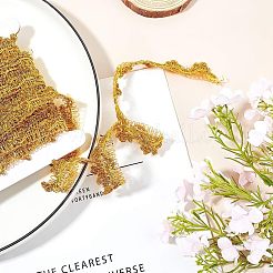 Metallic Lace Trim&nbsp;OCOR-WH0058-01G