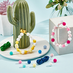 DIY Bead Braided Bracelet Making Kit&nbsp;DIY-PH0009-17