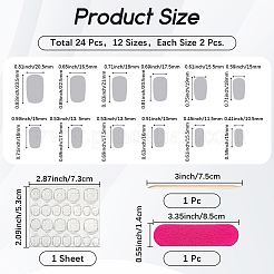 1 Bag ABS Plastic Full Cover Press On False Nails&nbsp;MRMJ-CP0001-58B