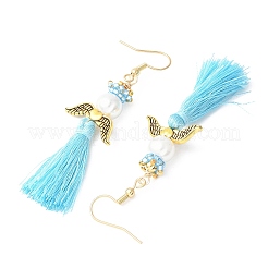 Angel 304 Stainless Steel Dangle Earrings&nbsp;EJEW-MZ00409-05