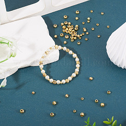120Pcs 6 Styles Corrugated Round Brass Beads&nbsp;KK-TA0008-92