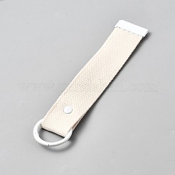Alloy Polyester Keychains&nbsp;KEYC-WH20005-33B