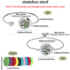 1Pc Stainless Steel Open Cuff Bangles&nbsp;BJEW-SC0001-55B