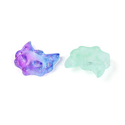 Baking Paint Transparent Glass Connector Charms&nbsp;DGLA-N018-18