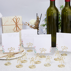 40Pcs Golden Iron Wire Note Holder&nbsp;AJEW-FH0009-17A