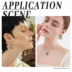 DIY Leaf Drop Earring Making Kit&nbsp;DIY-PH0006-38