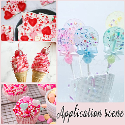 Valentine's Day Lip Handmade Polymer Clay Cabochons&nbsp;CLAY-SC0001-97B