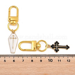 4Pcs Alloy Enamel Pendant Decorations&nbsp;HJEW-JM03677