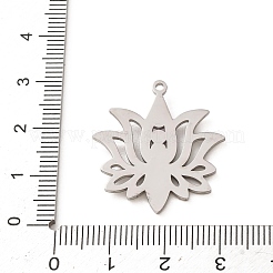 Chakra 304 Stainless Steel Rhinestone Pendants&nbsp;RB-CBA27F2-01P