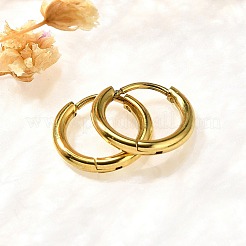 304 Stainless Steel Hoop Earrings for Women&nbsp;EJEW-M068-15K-G