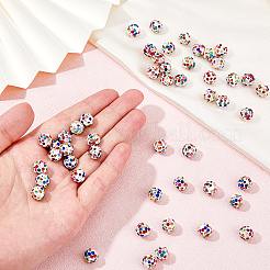120Pcs Rhinsestone Clay Pave Beads&nbsp;CLAY-FH0001-27B