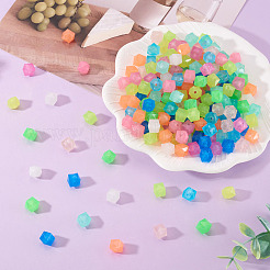 500Pcs Luminous PS Plastic Beads&nbsp;FIND-TA00009-13B
