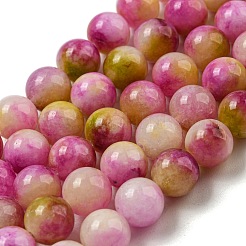 Natural Dyed Yellow Jade Beads Strands&nbsp;G-Q160-A01-01