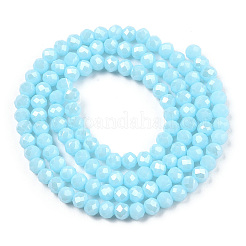 Electroplate Glass Beads Strands&nbsp;LS-EGLA-A034-P4mm-A04