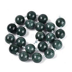 Natural Jadeite Myanmar Jade Beads Strands&nbsp;G-N353-07E-01-01