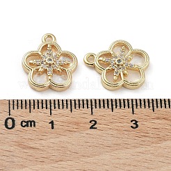 Brass Cubic Zirconia Pendants&nbsp;KK-M259-01G